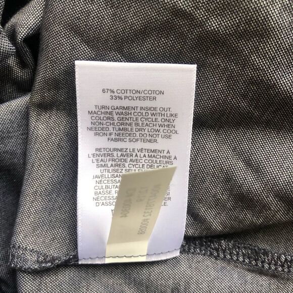 EXPRESS SHIRT, GRAY, short Sleeve Size L - Picture 4 of 5